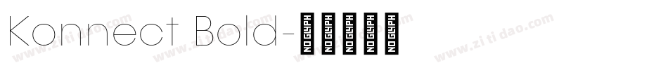Konnect Bold字体转换